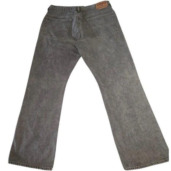 Express Mens Button Fly Denim Jeans Bootcut Washed Black Medium Rise Sz 36Wx30L - Picture 3 of 13